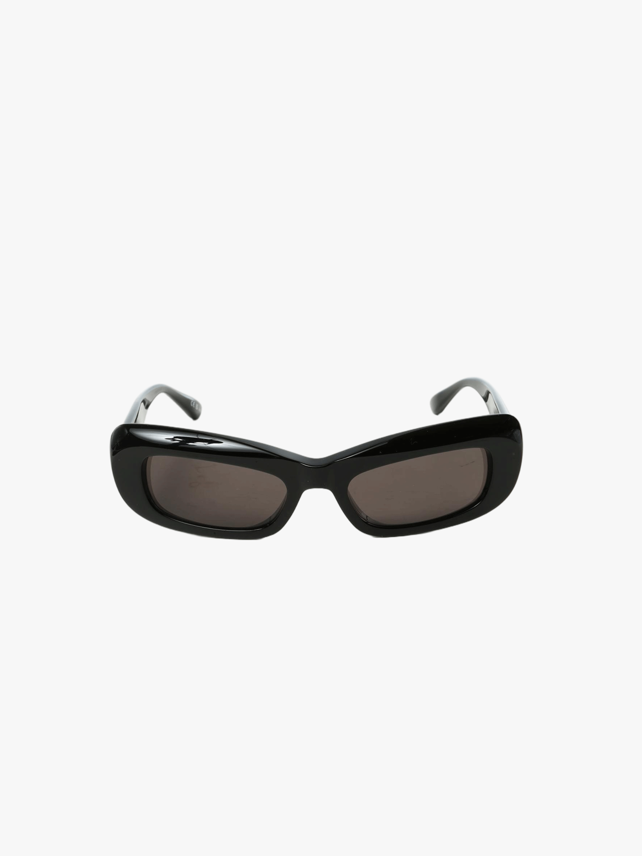 Black glasses, front view