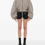 Grey jacket, full body view