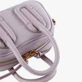 Purple bag, front view