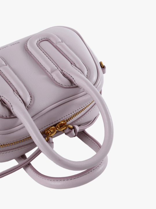 Purple bag, front view