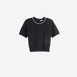 Black t-shirt, front view