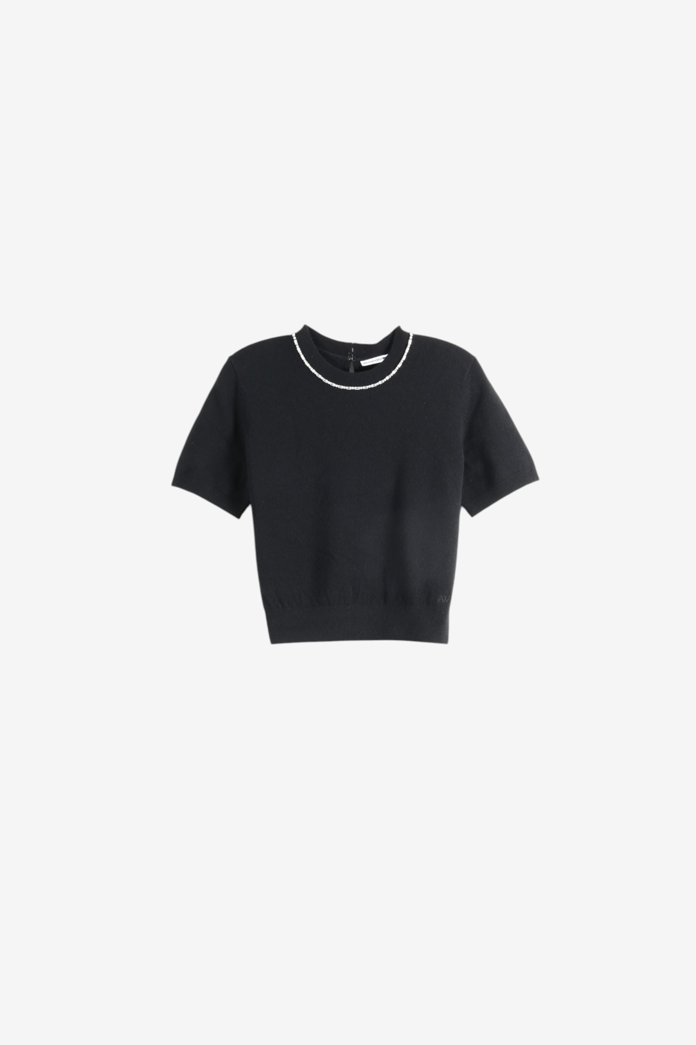 Black t-shirt, front view
