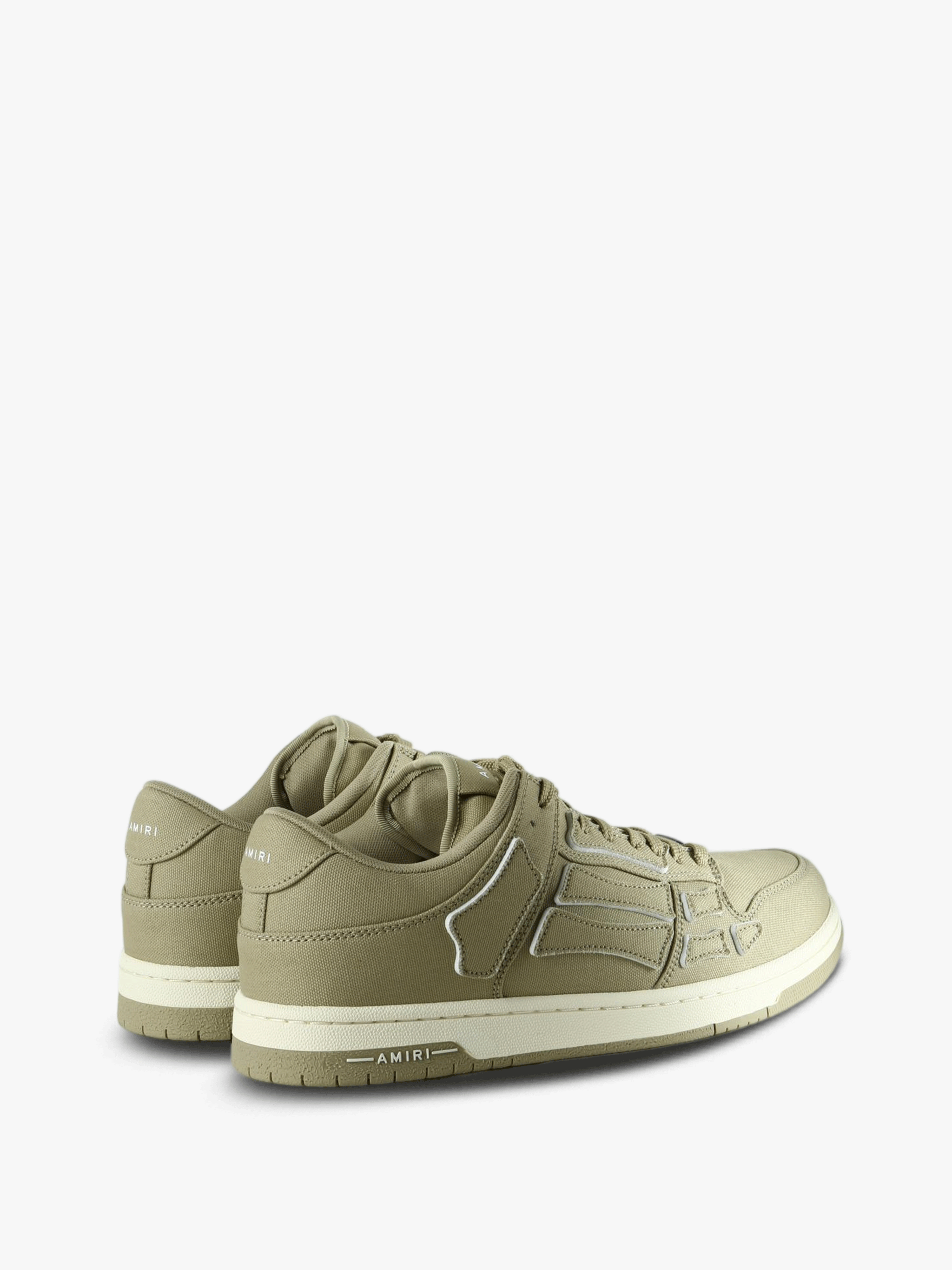 Green shoes, back view