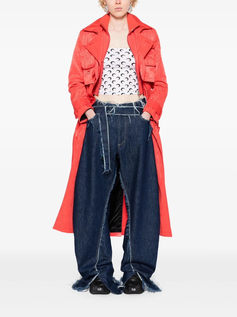 White tops, full body view