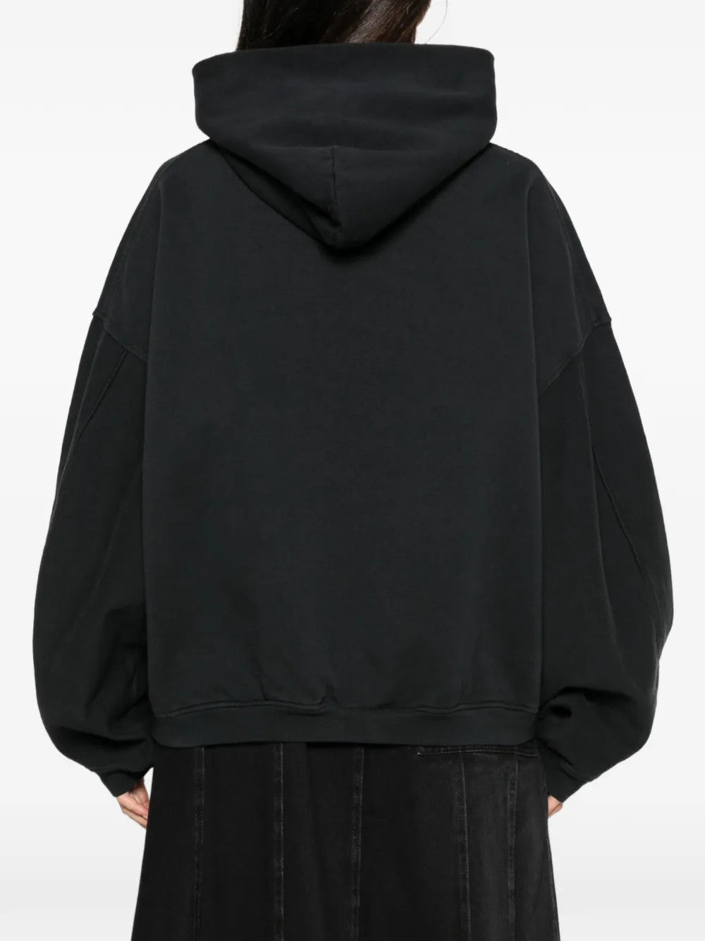 Black hoodie, front view