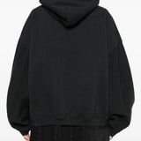 Black hoodie, front view