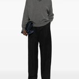 Grey knitwears, full body view