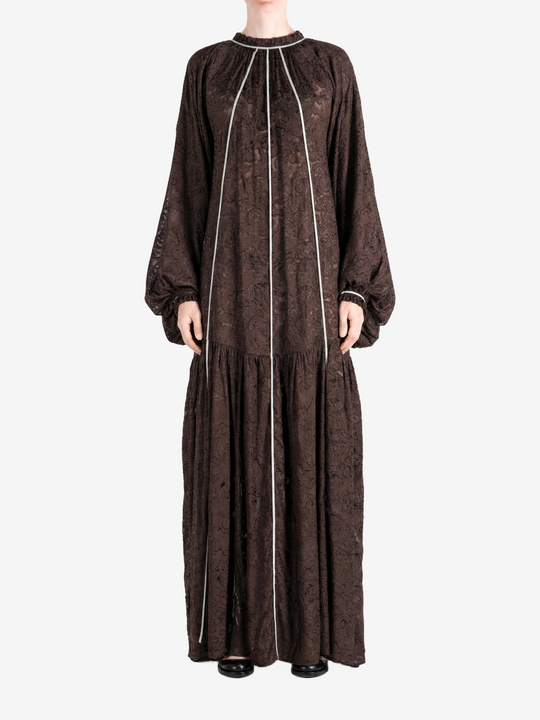 Brown dress, front view