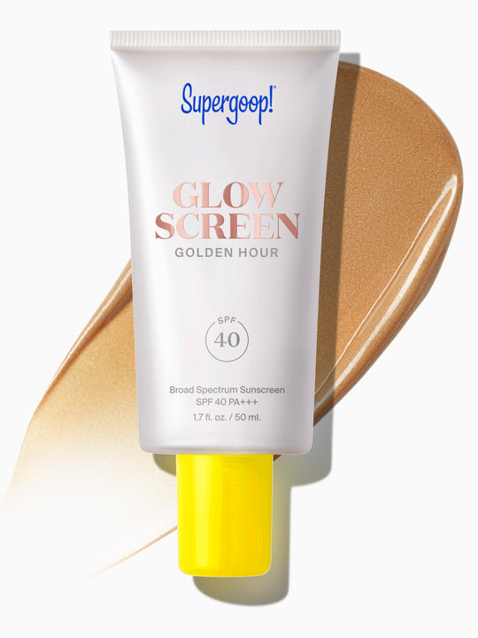 White sunscreen, front view