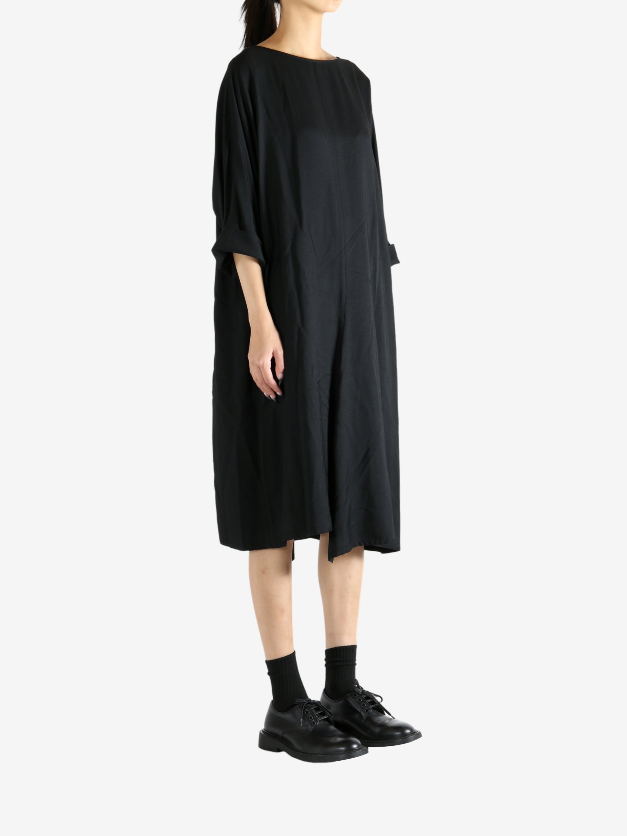 Black dress, full body view