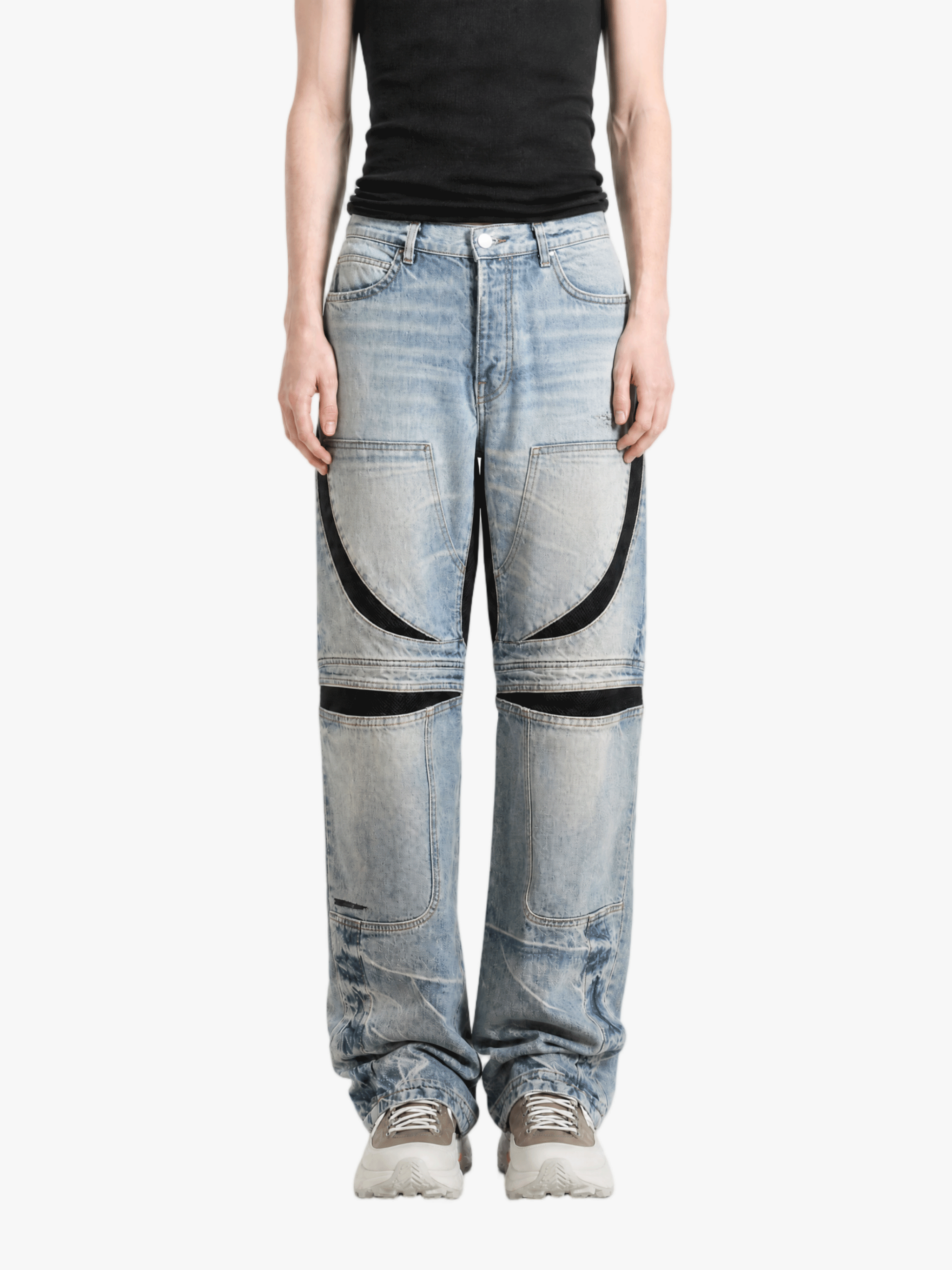 Blue jeans, full body view