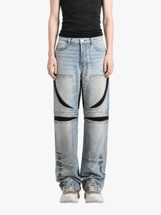 Blue jeans, full body view