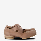 Brown shoes, front view