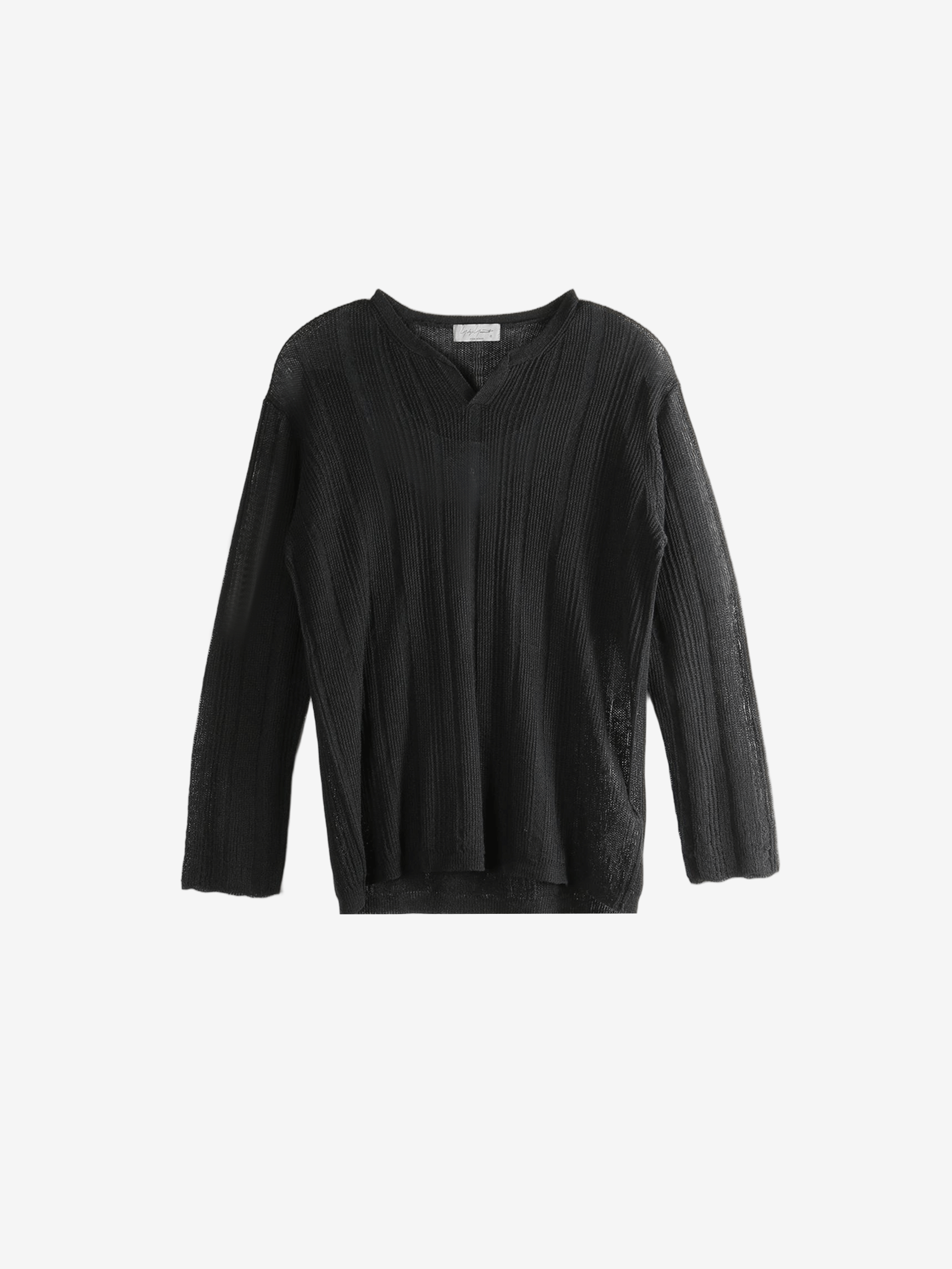 YOHJI YAMAMOTO POUR HOMME - Men Henry Neck Po Top – Atelier New York YOHJI YAMAMOTO POUR HOMME - Men Henry Neck Po Top – Atelier New York