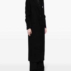 ANN DEMEULEMEESTER Women Lieke Straight Tailored Brushed Wool Coat