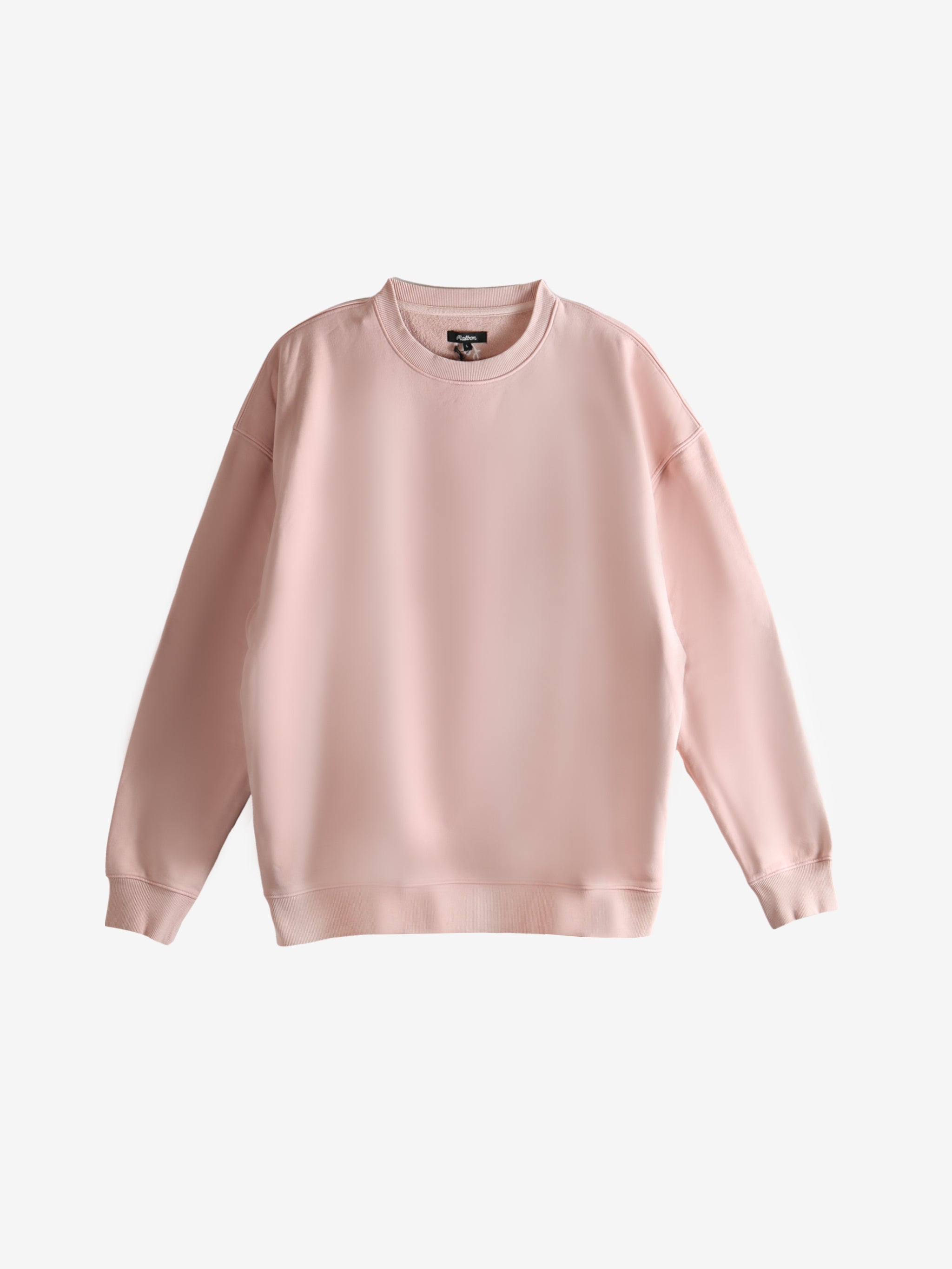 Pink sweatshirt, front view