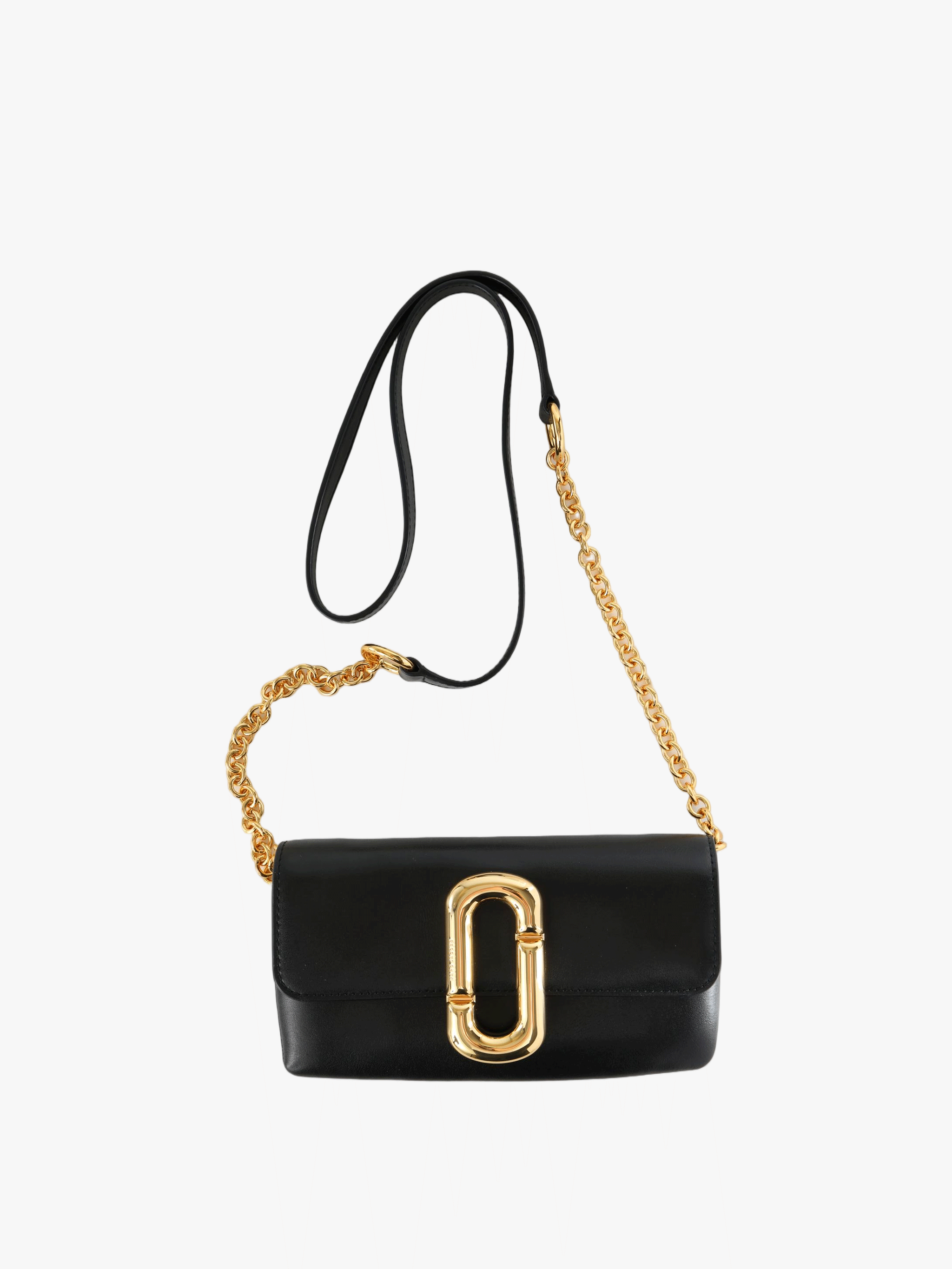 Black accessories, front view
