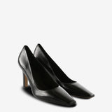 black heels, side view