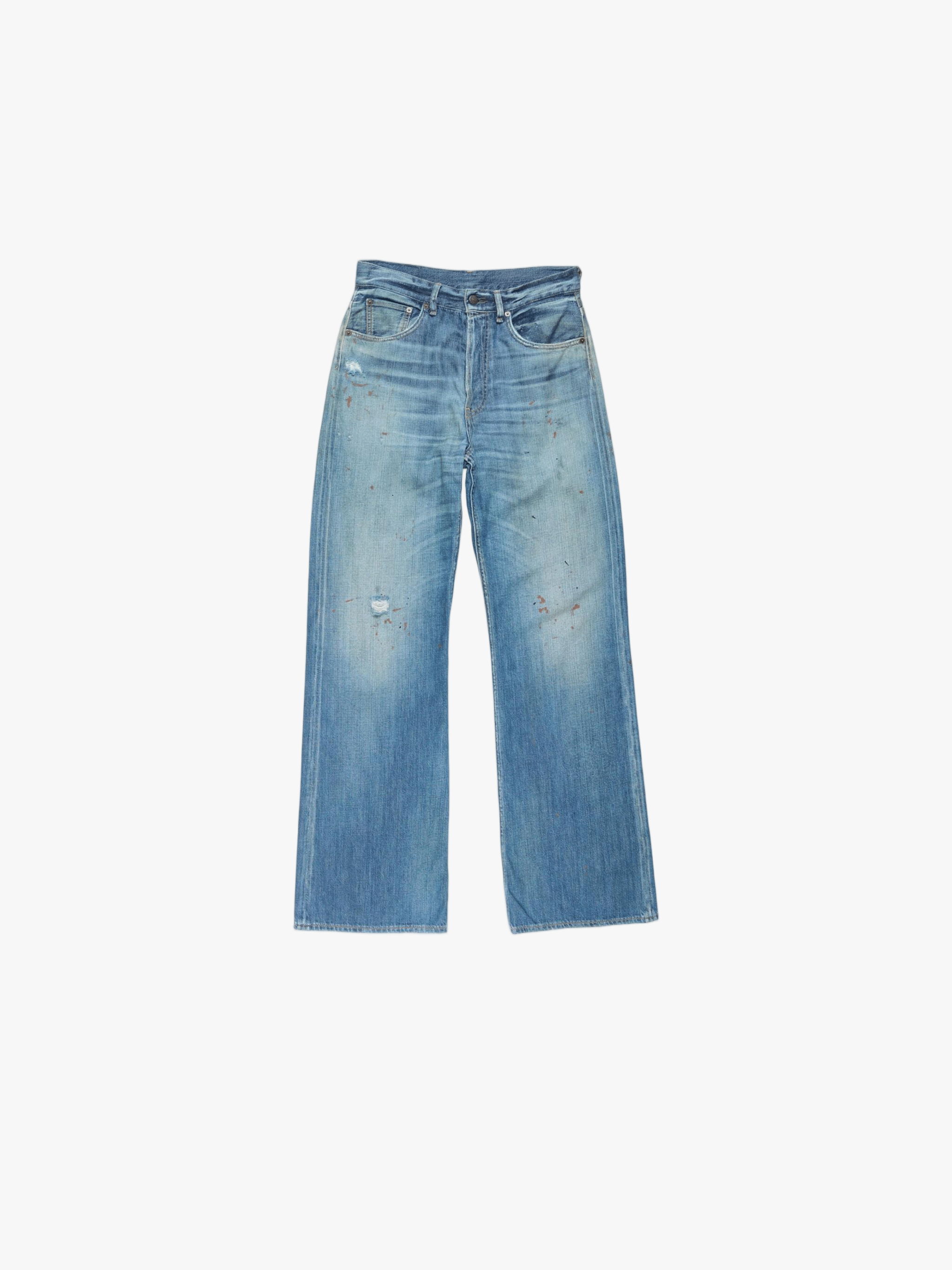 Blue jeans, front view