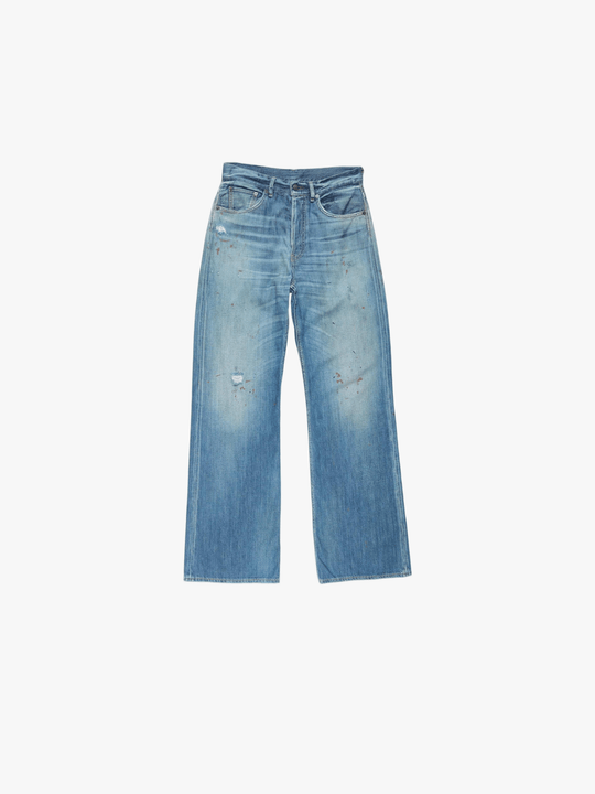Blue jeans, front view
