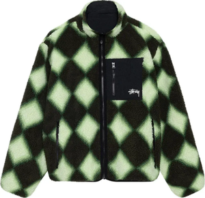 STUSSY - Men Sherpa Reversible Diamond Jacket