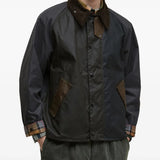 Green jacket, full body view