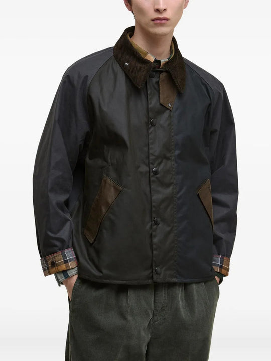 Green jacket, full body view