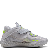 Grey sneakers, front view