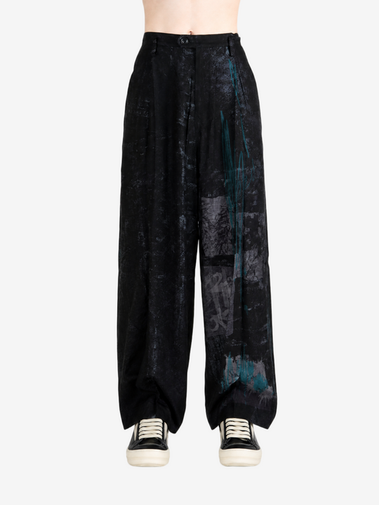 Black pants, full body view
