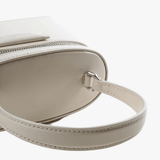 Close up of  tan bag ,showing texture of the Calf Leather