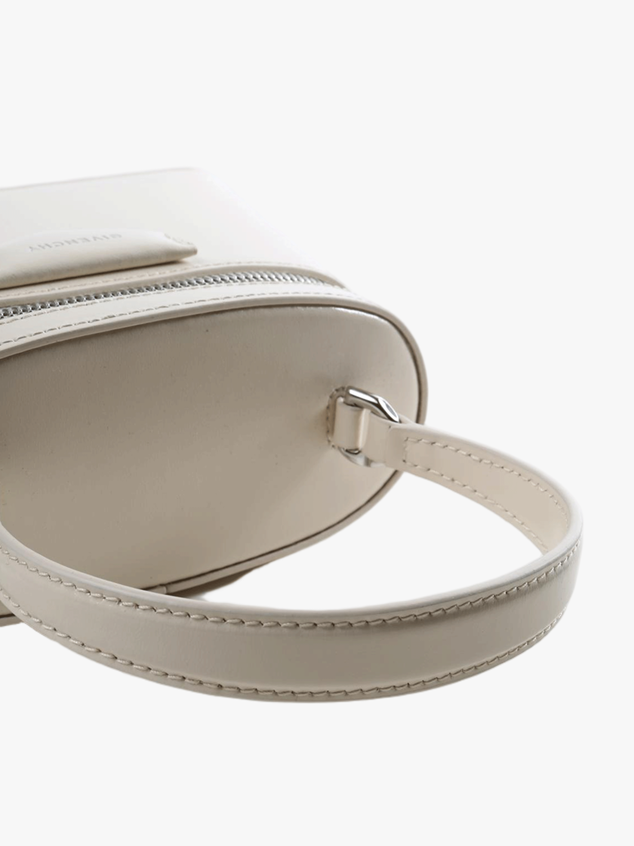 Close up of  tan bag ,showing texture of the Calf Leather