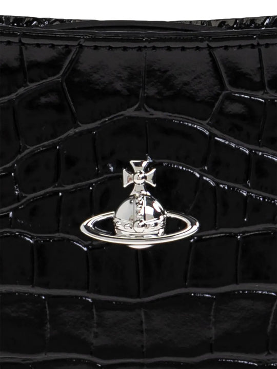 Close up of Black bag, showing detail