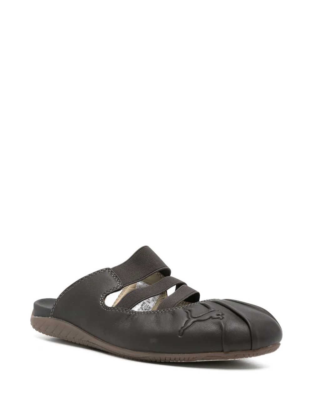 Brown shoes, front view