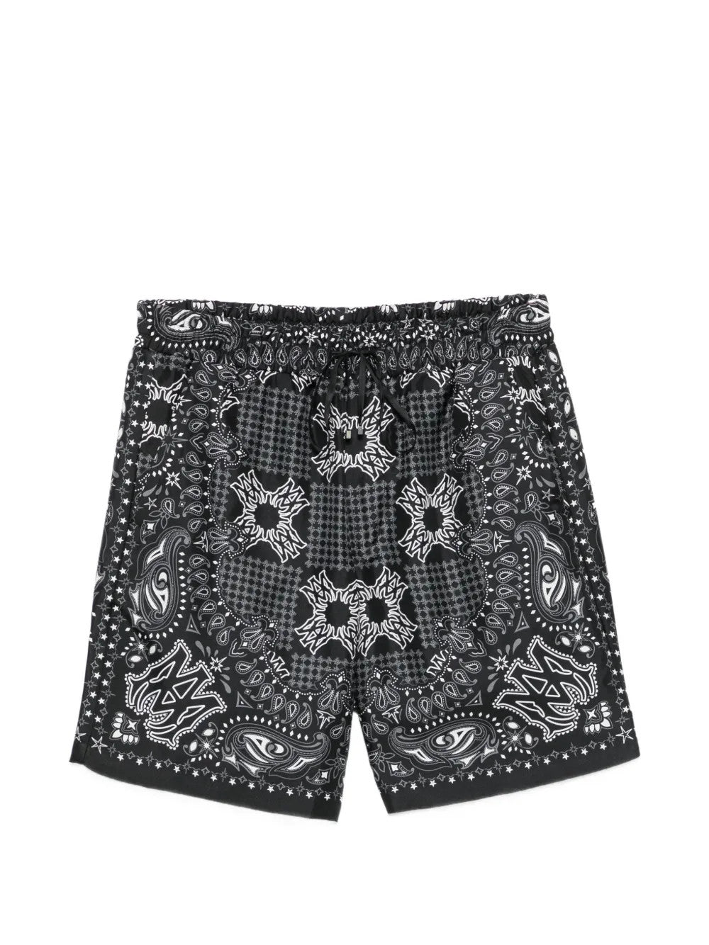 Black shorts, front view