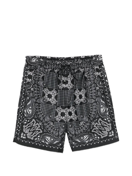 Black shorts, front view