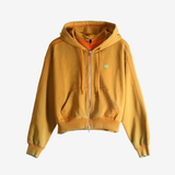 Orange hoodie, front view