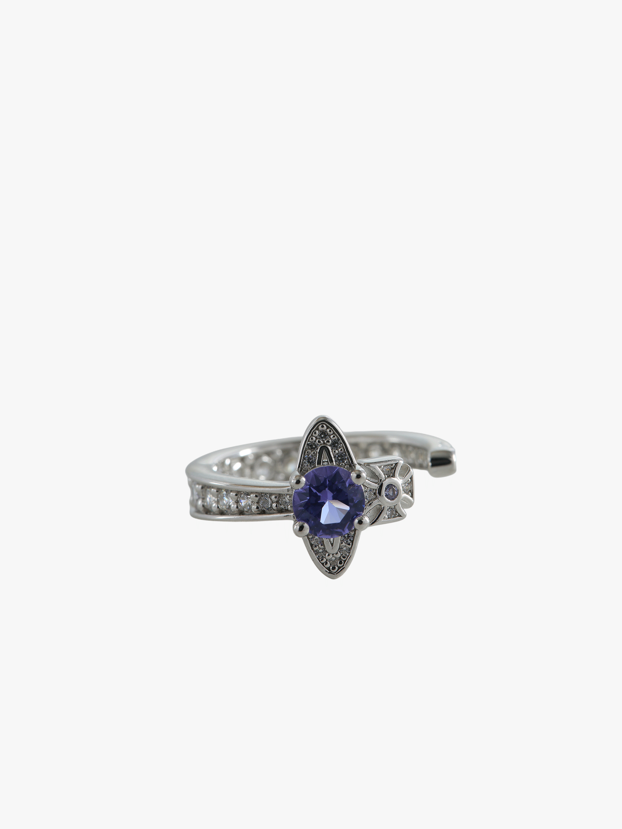 Purple accessories, front view