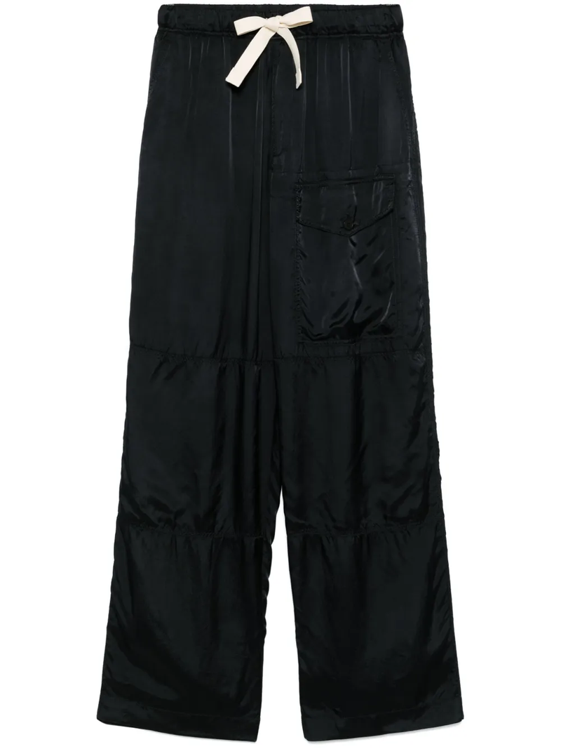 DRIES VAN NOTEN - Men Viscose Drawstring Pants