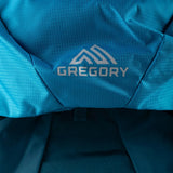 Close up of Blue bag, showing texture of the mesh fabric