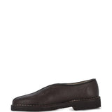 Brown flats, side view