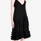 Black dress, full body view