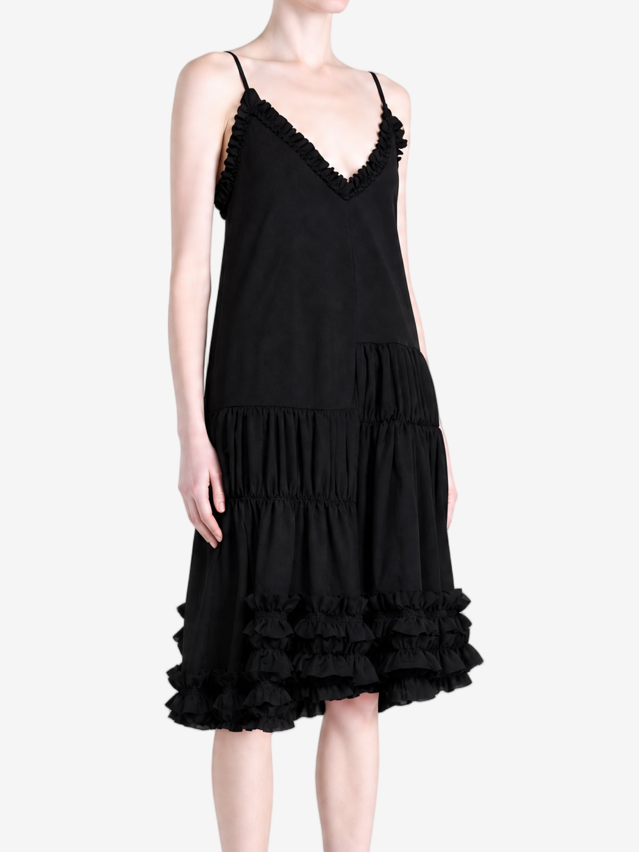 Black dress, full body view