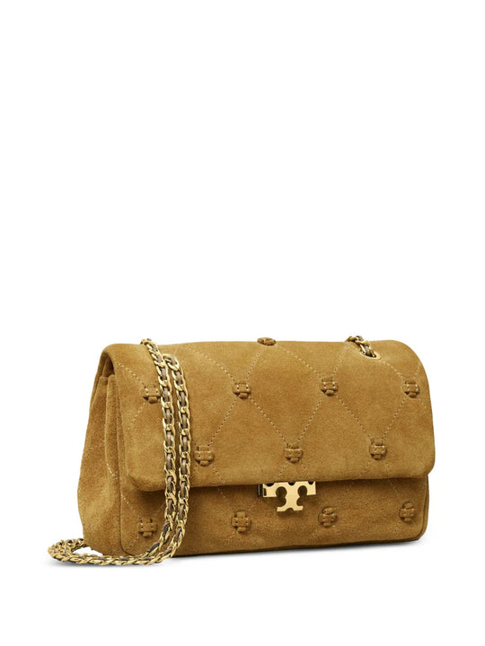 Tan bag, front view