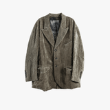 Grey blazer, front view