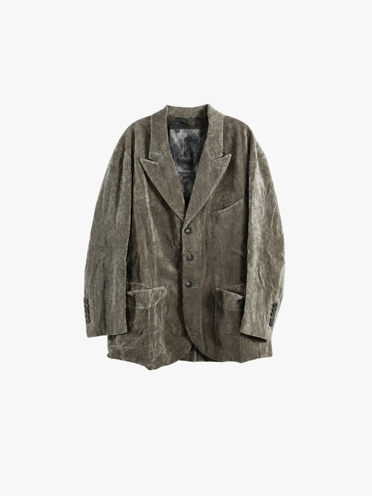 Grey blazer, front view