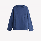 Navy hoodie, front view