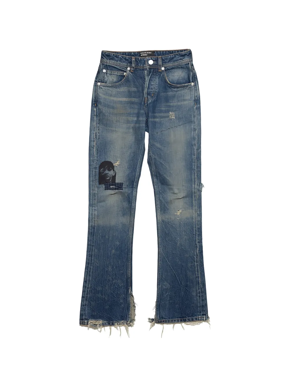 Blue jeans, front view