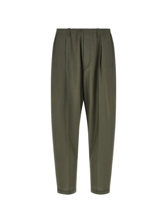 Green pants, front view