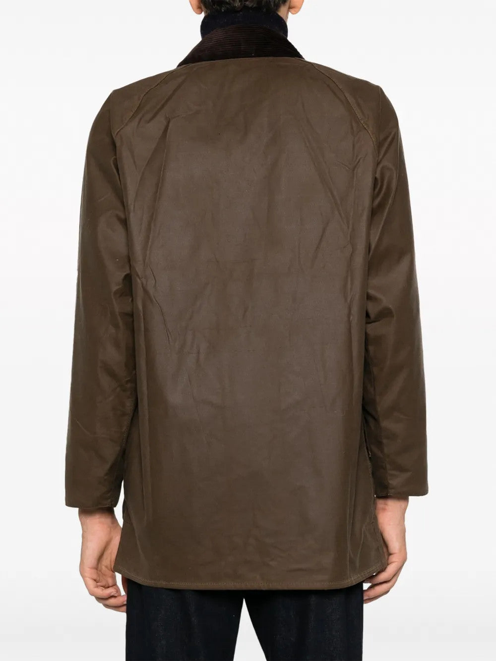 Brown jacket, full body view
