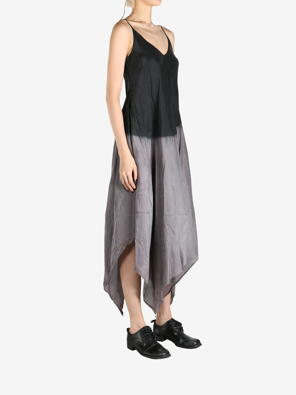 Black and grey dresses, full body view